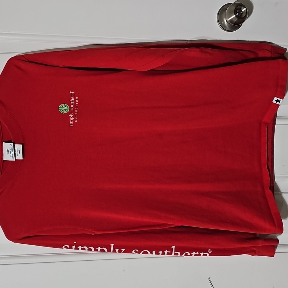 Simply Southern Classic Red Long Sleeve Tee